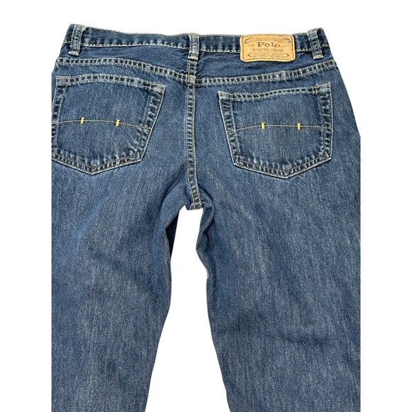 Polo Ralph Lauren Jeans Womens  Size 16 Authentic Dungarees Denim Straight Fit - Picture 5 of 14
